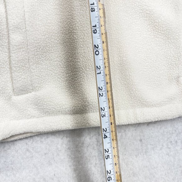 The North face White Ivory Warm Fleece Half Zip Pullover Jacket Women's Large - Picture 6 of 9